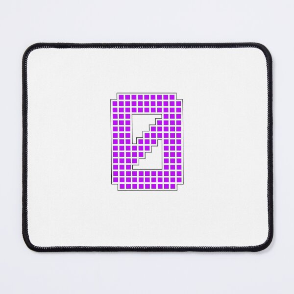 Item preview, Number 0 - Purple Pixel Block Character designed and sold by PixelGlyphs.