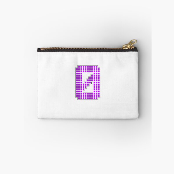 Artikelvorschau, Nummer 0 - Lila Pixelblock-Zeichen entworfen und verkauft von PixelGlyphs.