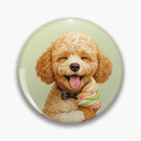 Item preview, Cavapoo with an Icecream  designed and sold by Jaspersdigitalart.