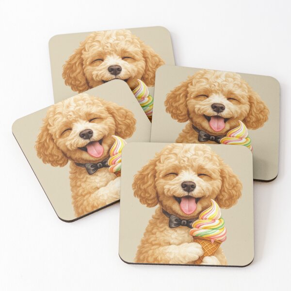 Item preview, Cavapoo with an Icecream  designed and sold by Jaspersdigitalart.