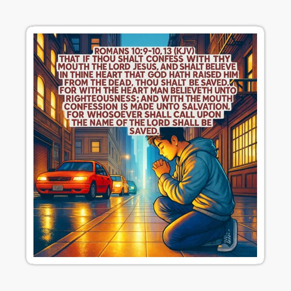Aperçu de l'œuvre Romains 10:9-10, 13 LSG créée et vendue par IddotheProphet.