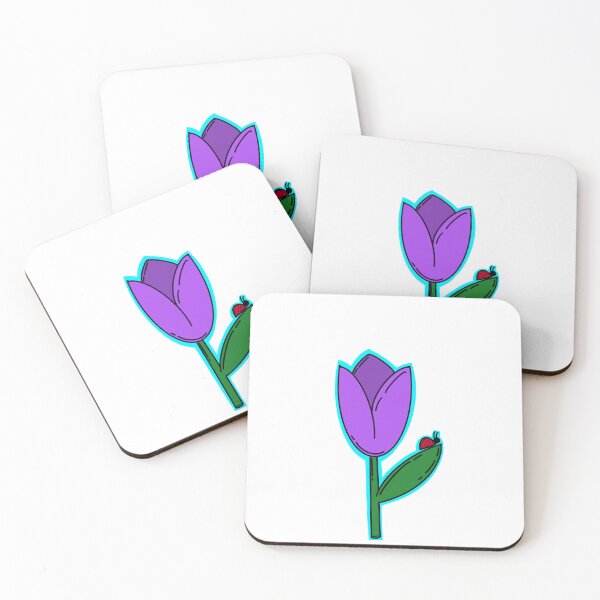 Item preview, Lady bug sitting on a tulip designed and sold by torilizmua.