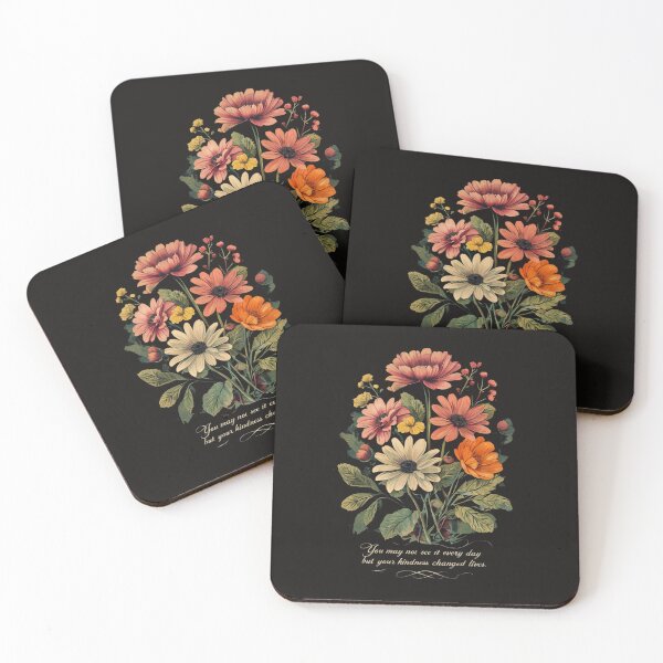 Item preview, Your Kindness Changed Lives – Floral Inspirational Script Design designed and sold by WHDProduction45.