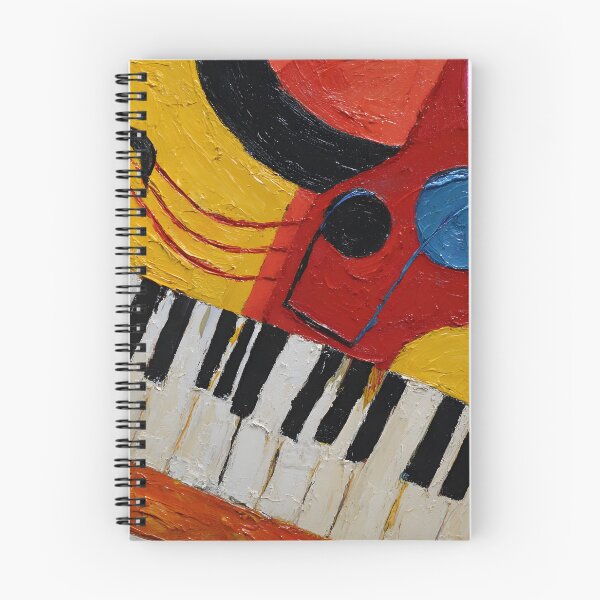 Item preview, Vibrant Abstract Piano and Musical Notes in Bold Geometric Forms Celebrating Rhythm and Creativity designed and sold by OlfactoART Studio.