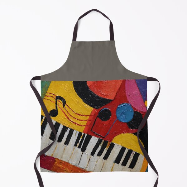 Item preview, Vibrant Abstract Piano and Musical Notes in Bold Geometric Forms Celebrating Rhythm and Creativity designed and sold by OlfactoART Studio.