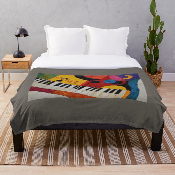 Item preview, Vibrant Abstract Piano and Musical Notes in Bold Geometric Forms Celebrating Rhythm and Creativity designed and sold by OlfactoART Studio.