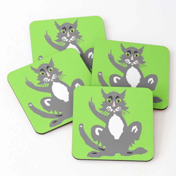 Item preview, Nasty Cat Flips the Bird designed and sold by kristalcurt.