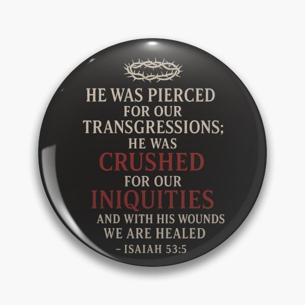 Item preview, Isaiah 53:5 – By His Wounds We Are Healed designed and sold by SimplySelim.