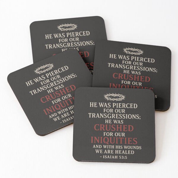 Item preview, Isaiah 53:5 – By His Wounds We Are Healed designed and sold by SimplySelim.