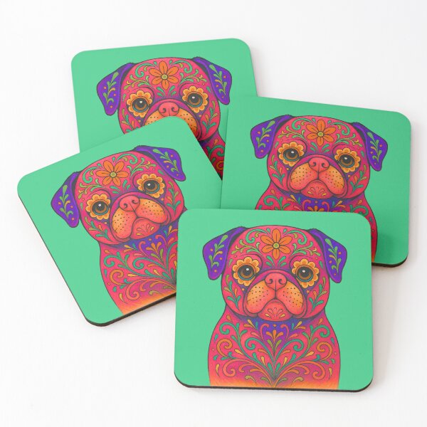 Item preview, Sugar Skull Pug | Day of the Dead designed and sold by PumagirlDigital.