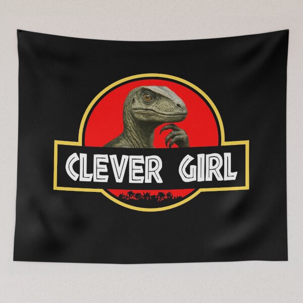 Item preview, Clever Girl Jurassic Raptor designed and sold by Blck-Acid-Devil.