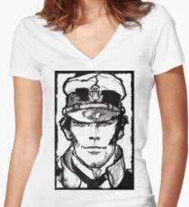 Corto Maltese Women's Fitted V-Neck T-Shirt