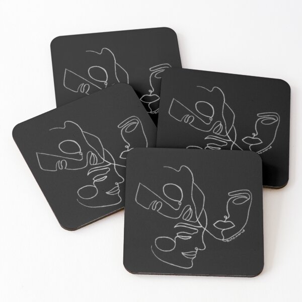 Item preview, linear drwaing face | triple faces  designed and sold by thissmarwa.