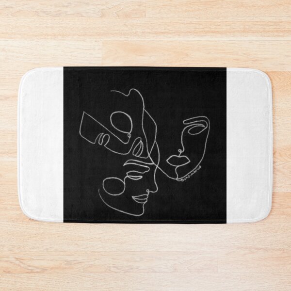 Item preview, linear drwaing face | triple faces  designed and sold by thissmarwa.