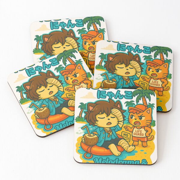 Item preview, Melodrama & Margaritas – Summer Dazai Cat Design designed and sold by NyxVerse-Studio.