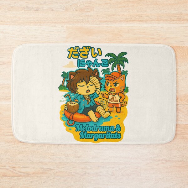Item preview, Melodrama & Margaritas – Summer Dazai Cat Design designed and sold by NyxVerse-Studio.