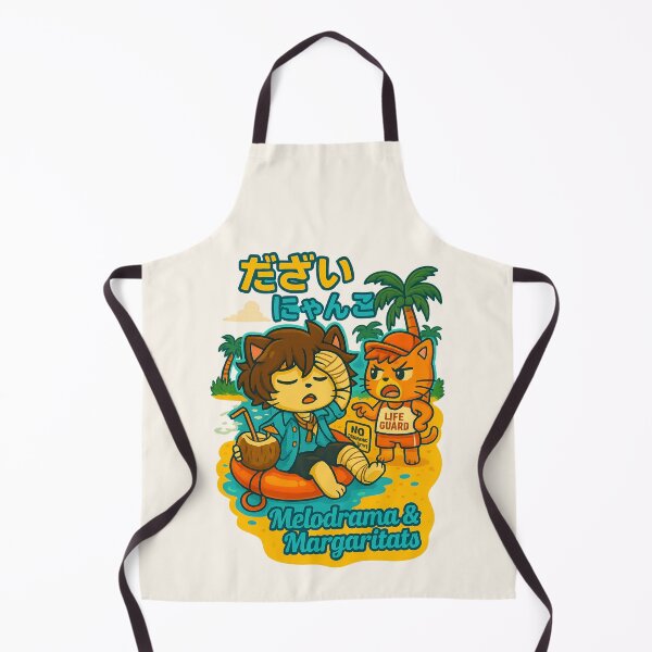 Item preview, Melodrama & Margaritas – Summer Dazai Cat Design designed and sold by NyxVerse-Studio.
