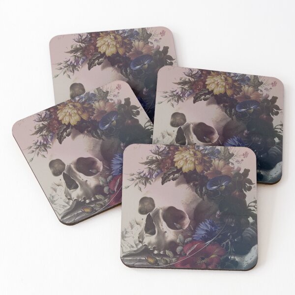 Item preview, Skull and florals designed and sold by BellePilcher.