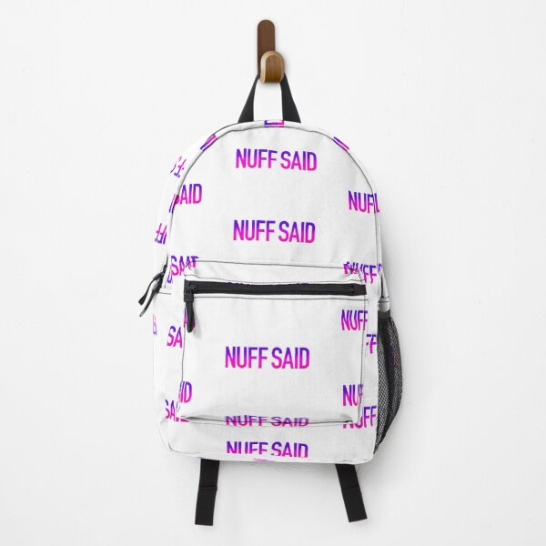 Item preview, Nuff Said in Pink and Purple Modern Minimal designed and sold by Memes N Lore .
