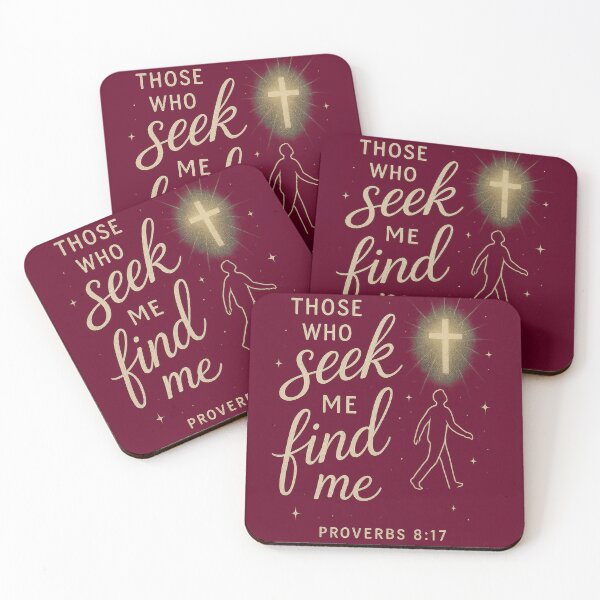 Item preview, Proverbs 8:17 – Those Who Seek Me Find Me Bible Verse designed and sold by SimplySelim.