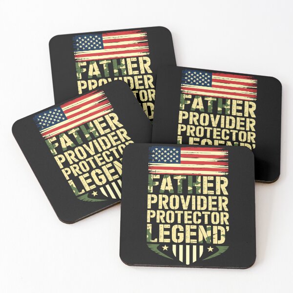 Item preview, Father Provider Protector Legend Camo American Flag Dad Shirt designed and sold by designleon19.