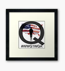 Qanon Patriot Framed Print