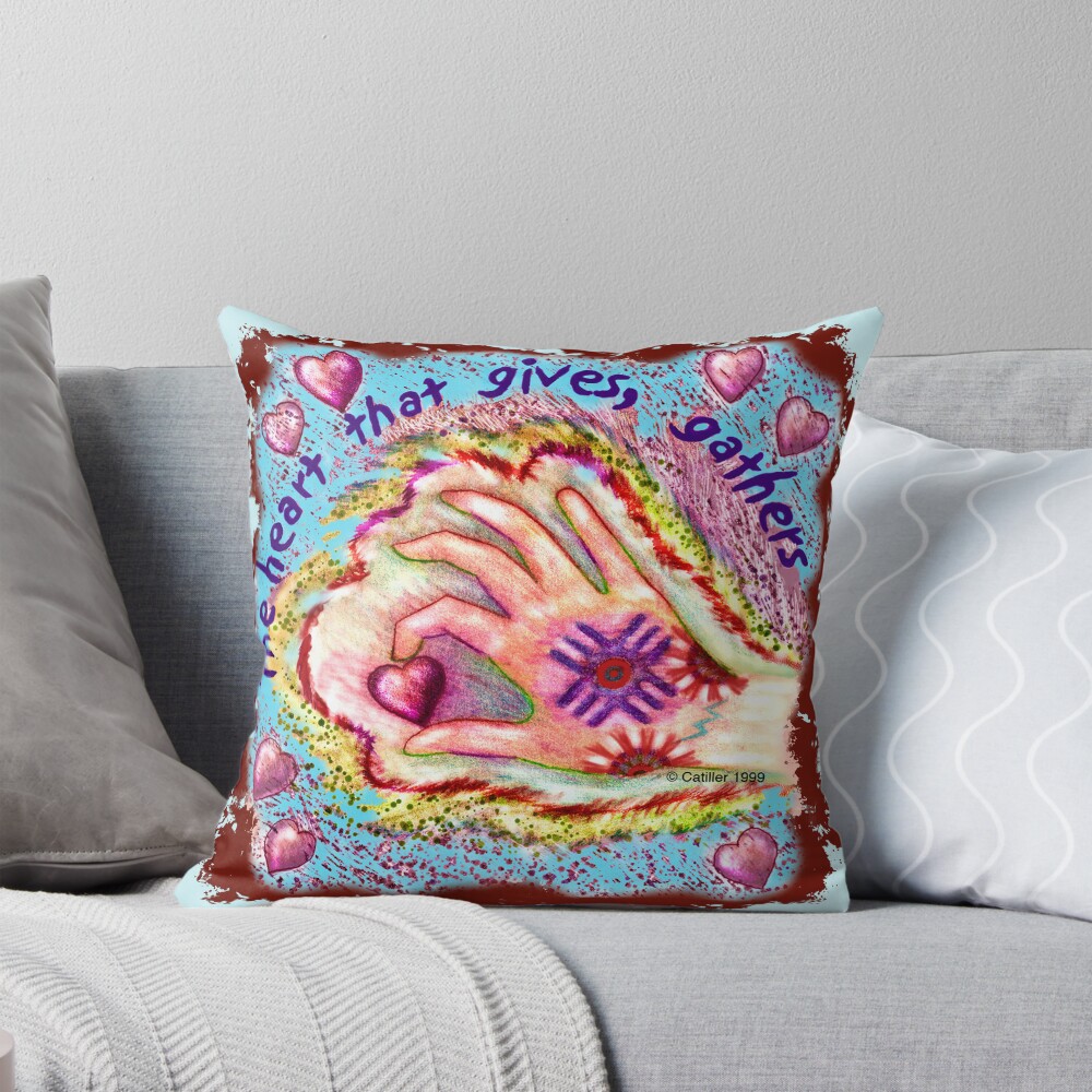 Heart Gives Pillow