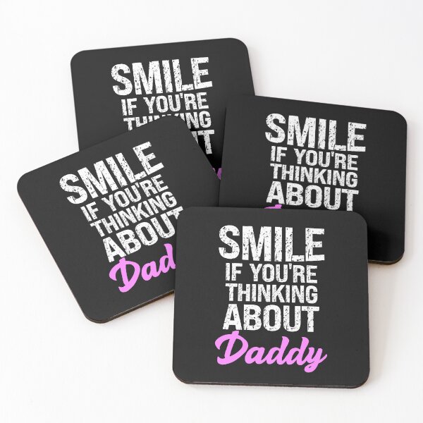 Item preview, Smile If You're Thinking About Daddy Submissive Quote designed and sold by SharpThreadZ.