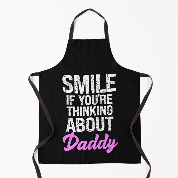 Item preview, Smile If You're Thinking About Daddy Submissive Quote designed and sold by SharpThreadZ.