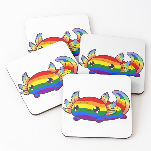 Item preview, Cute Rainbow Axolotl LGBTQ+ Pride merch designed and sold by Professional Monster Ami.