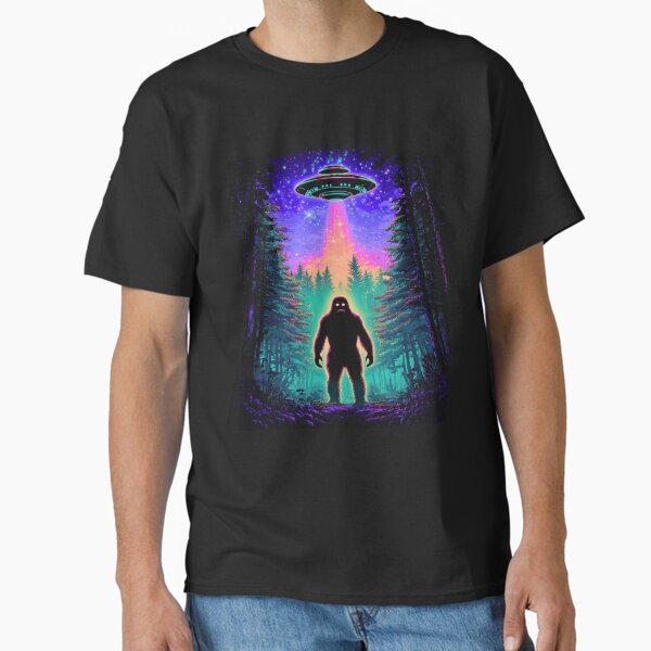 Item preview, Vintage Bigfoot Ufo Abduction  designed and sold by WoodburyLake.