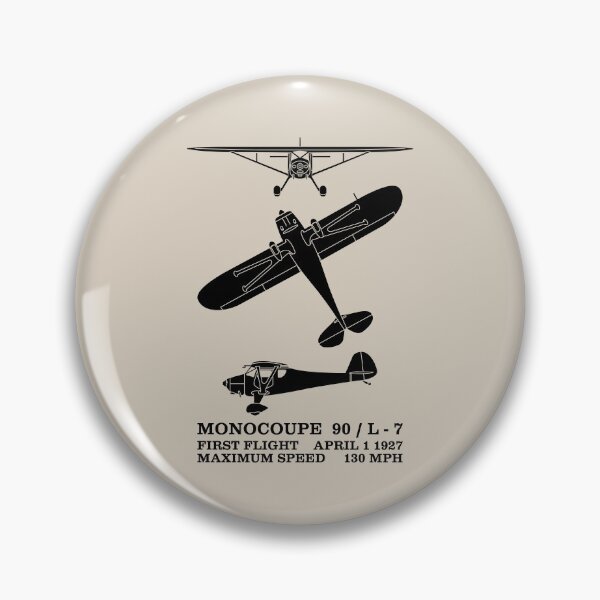 Item preview, Infografía de siluetas de aviones estadounidenses Monocoupe 90 L-7 designed and sold by MilitaryMart.