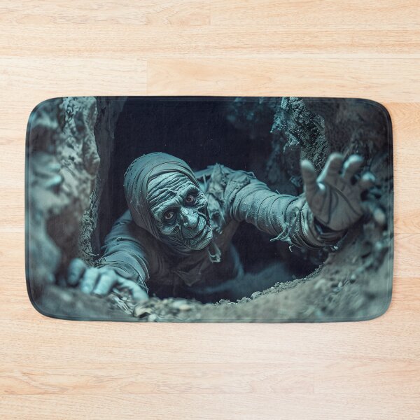 Item preview, Creepy Mummy Emerging from Tomb — Halloween Horror Scene designed and sold by MatvHelen.