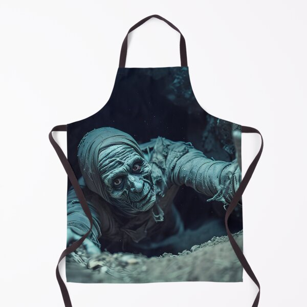Item preview, Creepy Mummy Emerging from Tomb — Halloween Horror Scene designed and sold by MatvHelen.