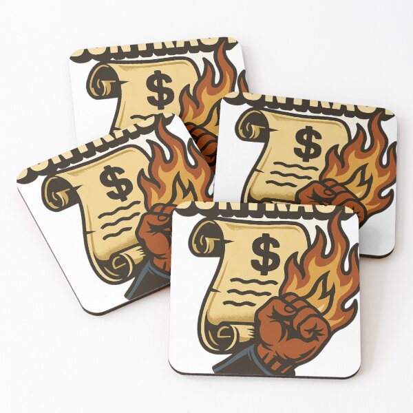 Item preview, Burn the Contract Protest Fist Flame Design designed and sold by veinmerch.