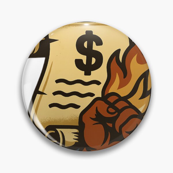Item preview, Burn the Contract Protest Fist Flame Design designed and sold by veinmerch.