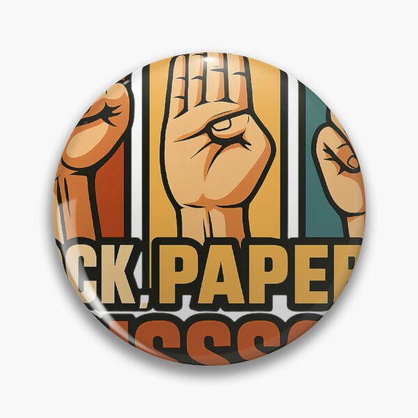 Item preview, Rock Paper Scissors Hand Sign Retro Design designed and sold by veinmerch.