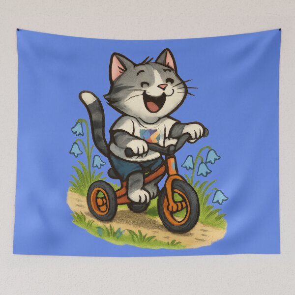 Item preview, Happy Cat's First Tricycle Ride designed and sold by IraBum.