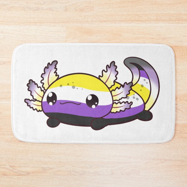 Item preview, Cute NonBinary Axolotl LGBTQ+ Pride merch designed and sold by Professional Monster Ami.