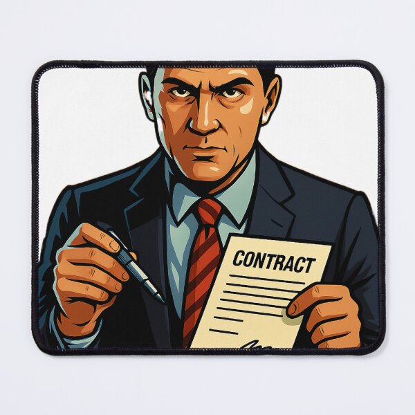 Item preview, Sign the Contract Funny Boss Negotiation Design designed and sold by veinmerch.
