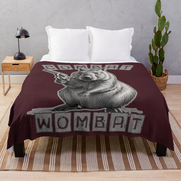 Item preview, Combat Wombat Meme With Revolver designed and sold by Uniquely Yours.