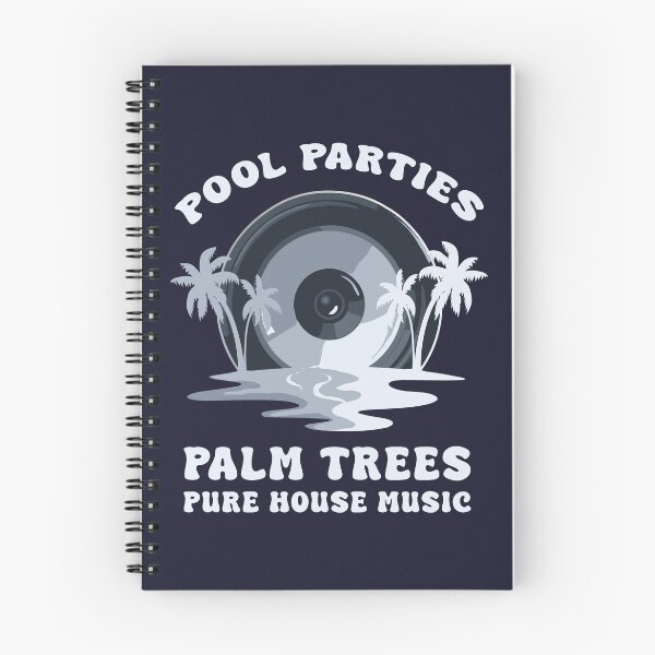 Item preview, Pool Parties Palm Trees Pure House Music – Summer DJ Vibes Design designed and sold by Dmetalx Art Apparel.