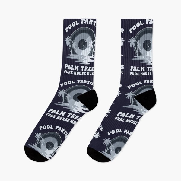 Item preview, Pool Parties Palm Trees Pure House Music – Summer DJ Vibes Design designed and sold by Dmetalx Art Apparel.