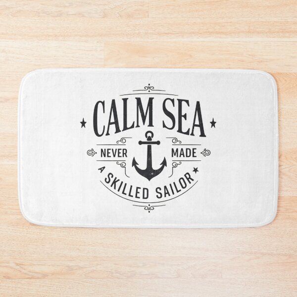Item preview, Skilled Sailor Quote – Vintage Nautical Anchor Design designed and sold by GRITMOOD.