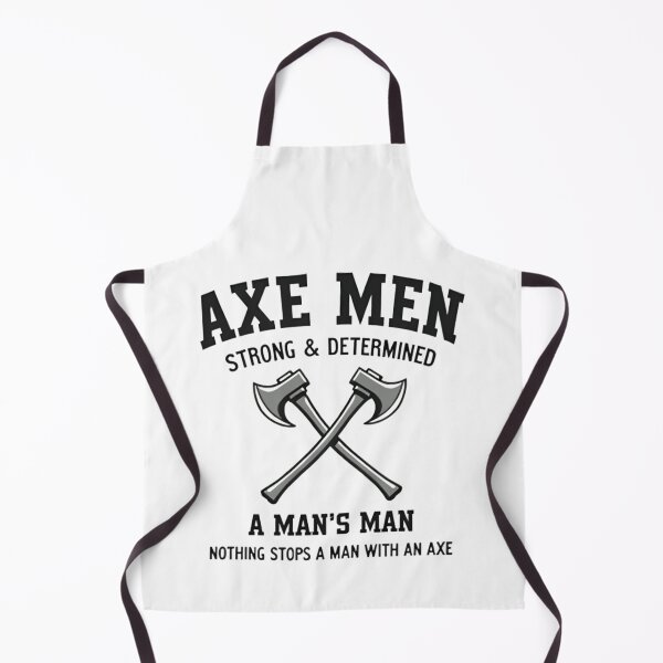 Item preview, Axe Men – Rugged Strength & Determination Monochrome Design designed and sold by GRITMOOD.
