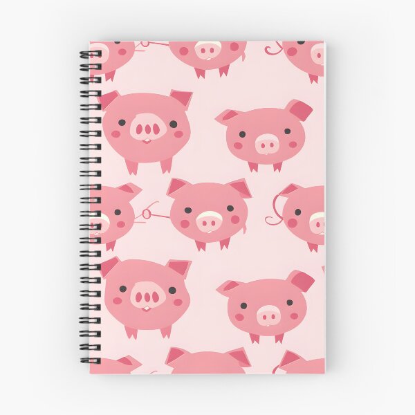 Item preview, Seamless Pattern with Cute Pink Cartoon Pigs — Childish Animal Design designed and sold by MatvHelen.