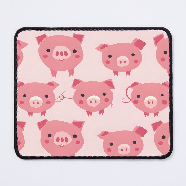 Item preview, Seamless Pattern with Cute Pink Cartoon Pigs — Childish Animal Design designed and sold by MatvHelen.