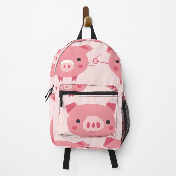 Item preview, Seamless Pattern with Cute Pink Cartoon Pigs — Childish Animal Design designed and sold by MatvHelen.