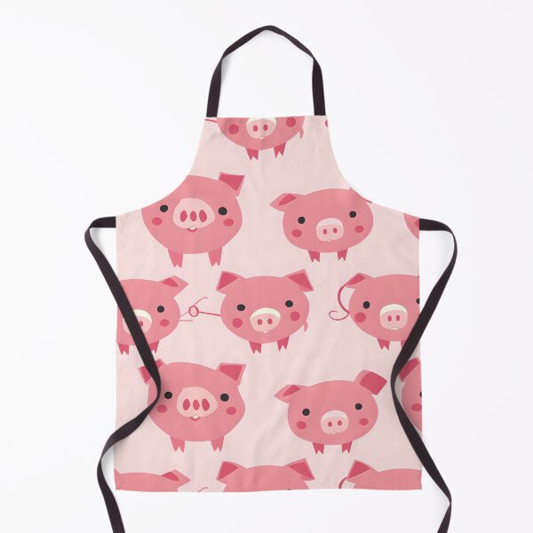 Item preview, Seamless Pattern with Cute Pink Cartoon Pigs — Childish Animal Design designed and sold by MatvHelen.