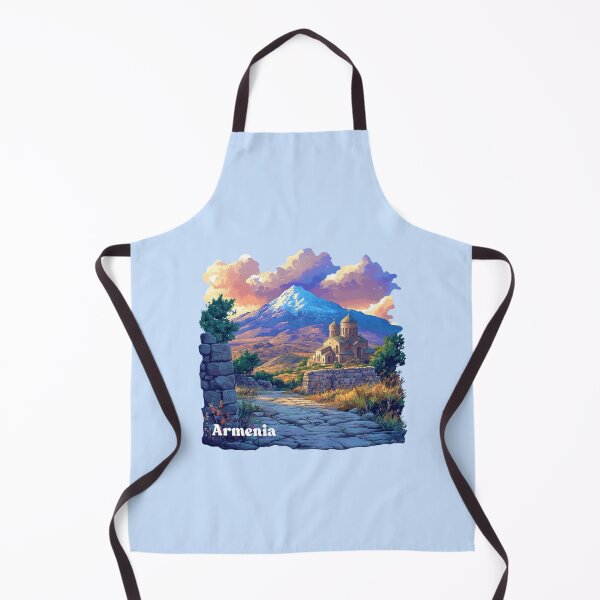 Item preview, Armenia - Mountain & Monastery Landscape designed and sold by Myra365Art.